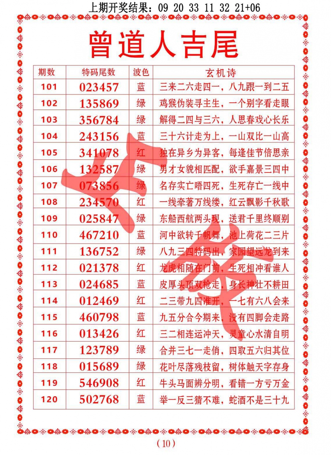 105期曾道人吉尾[图]