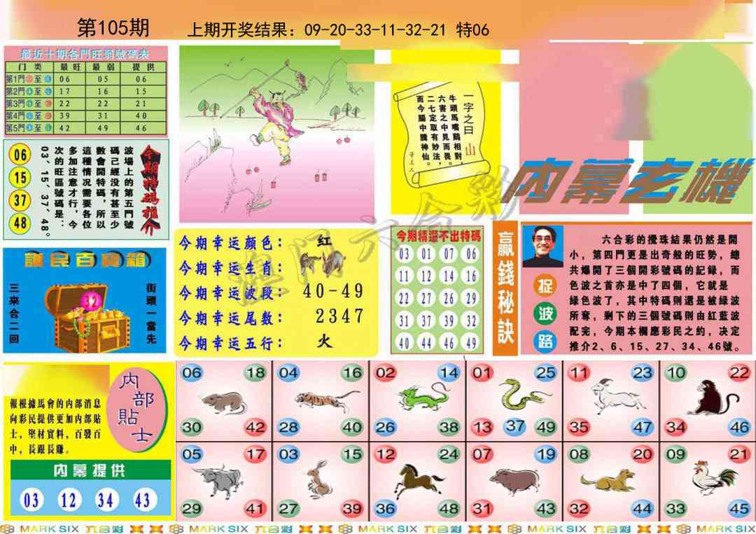 105期九龍内幕A(推荐)[图]