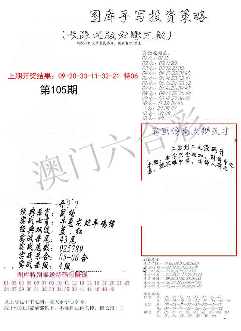 105期手写投资策略[图]