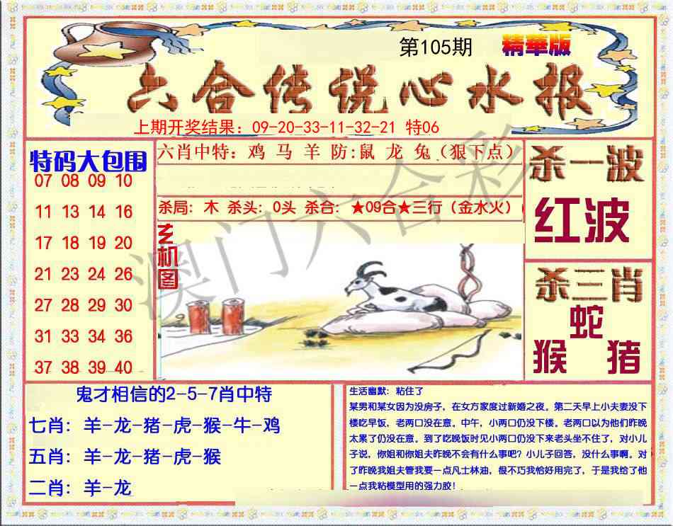 105期六合传说(心水版)[图]