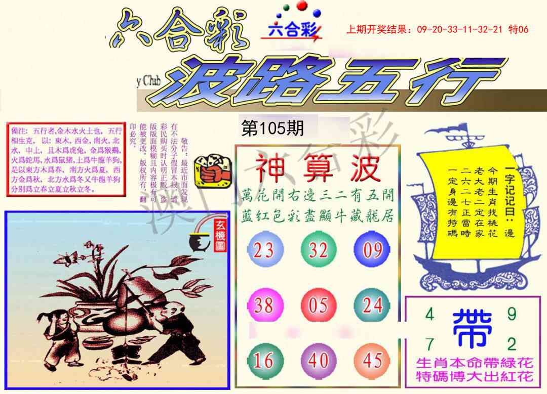 105期波路五行[图]