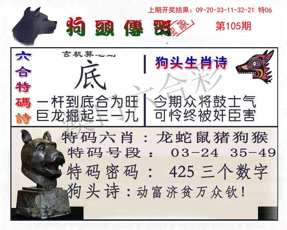 105期狗头传密[图]