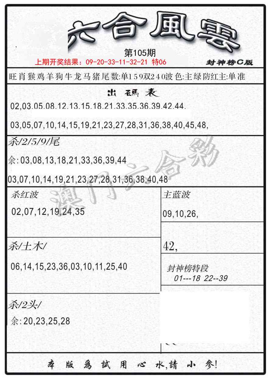 105期六合风云B[图]