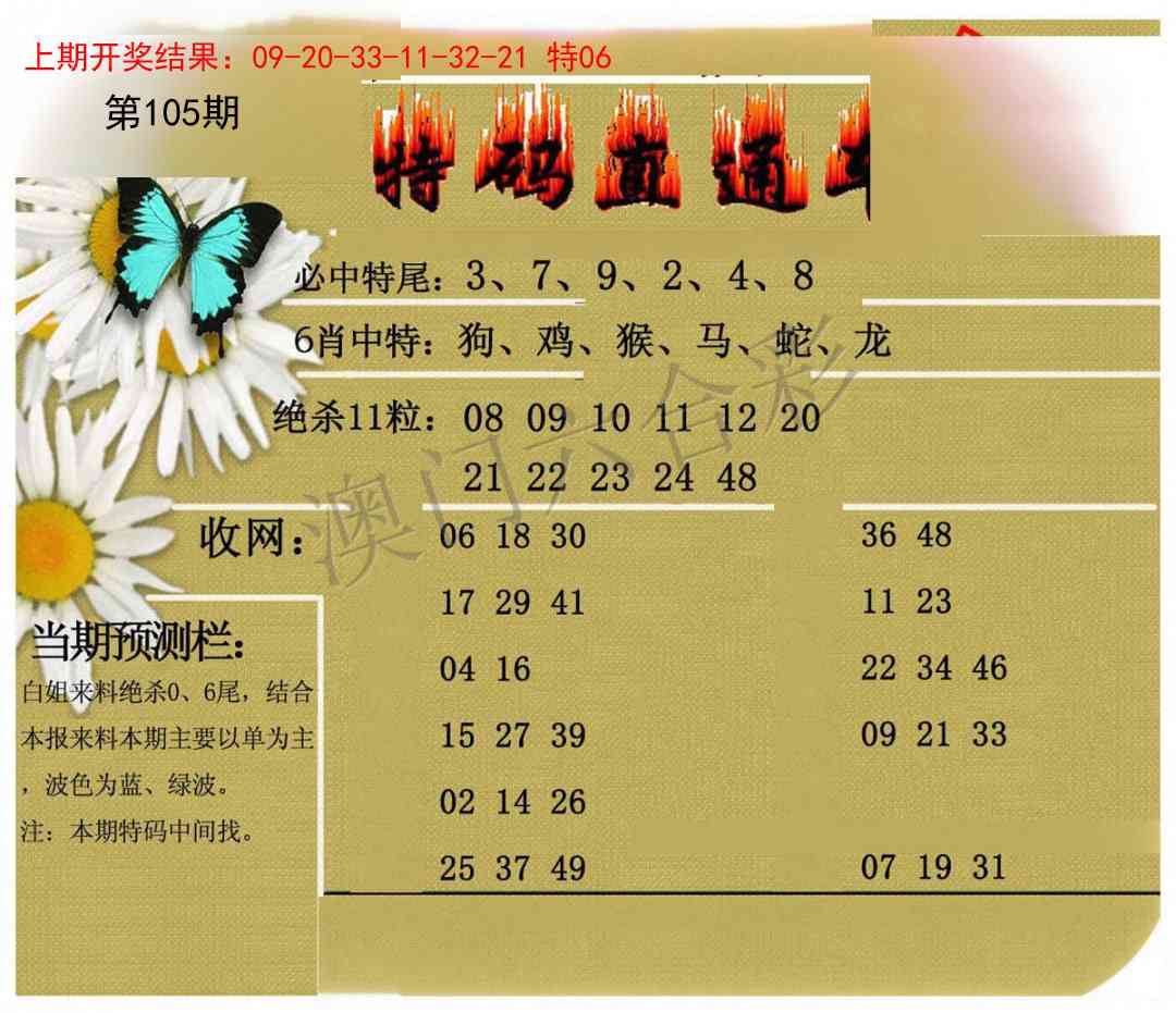 105期特码直通车[图]