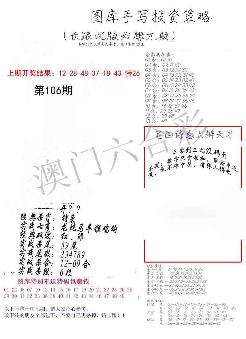 106期手写投资策略[图]