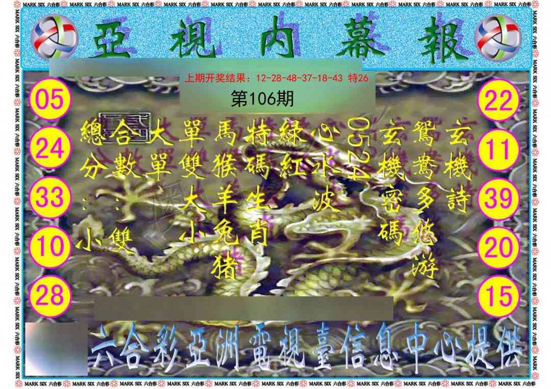 106期亚视内幕报[图]