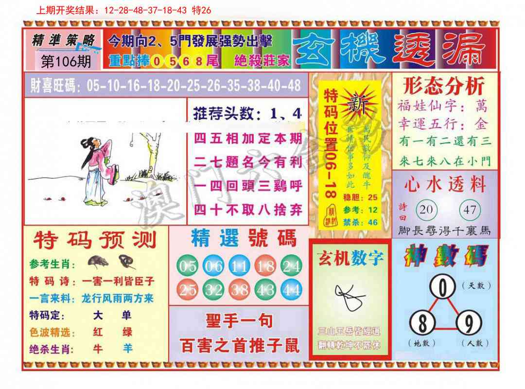 106期玄机透漏[图]