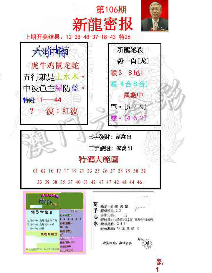 106期新龙密报[图]