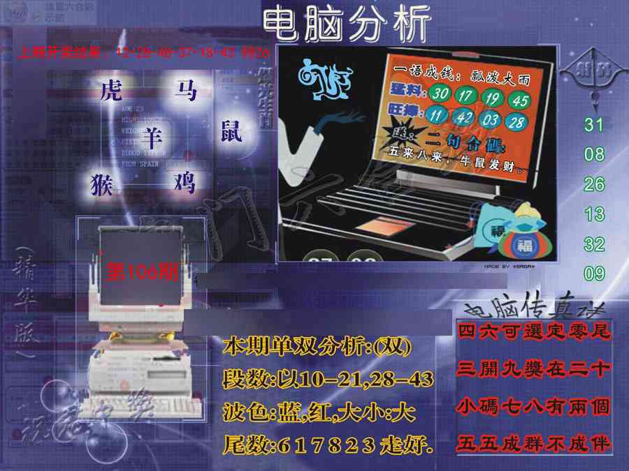 106期正版电脑分析贴士報[图]