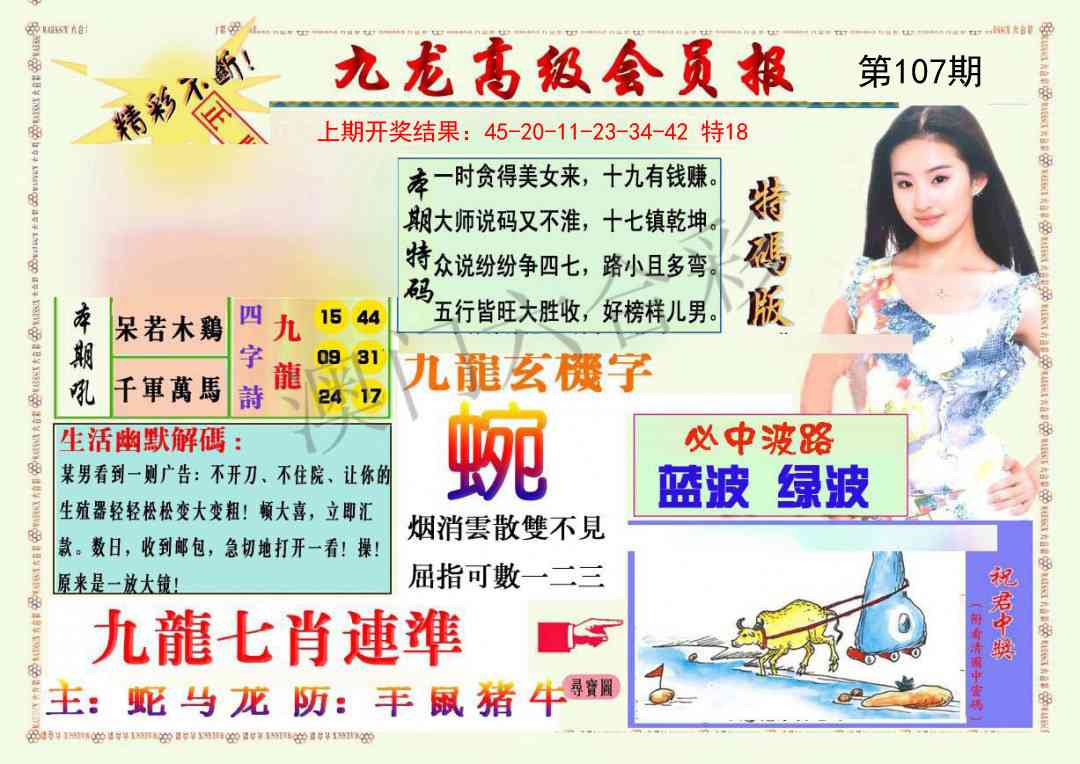 107期九龙高级会员报[图]