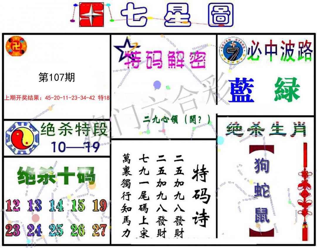 107期七星图A[图]