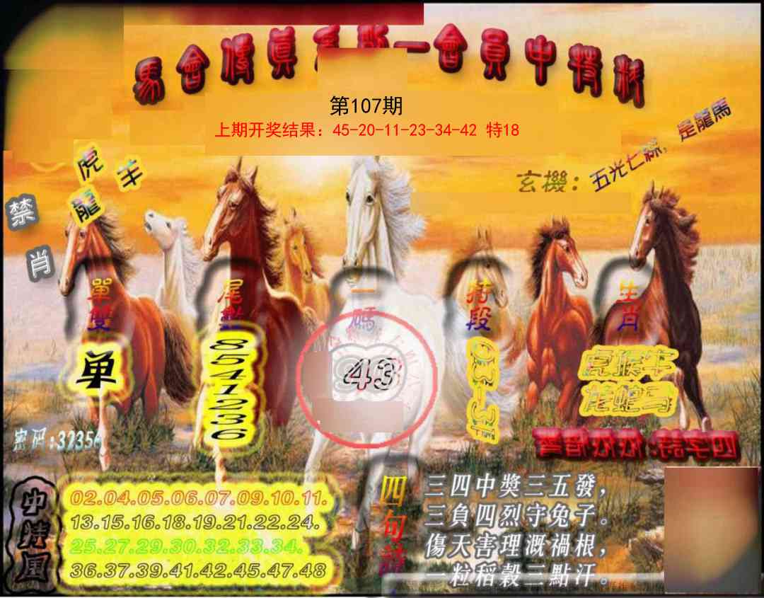 107期马会传真-会员报[图]