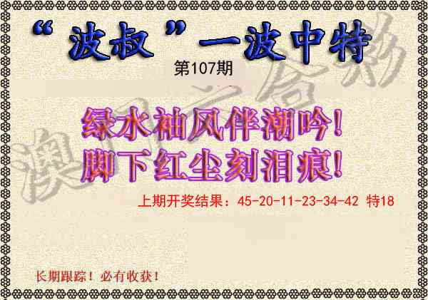 107期波叔一波中特[图]