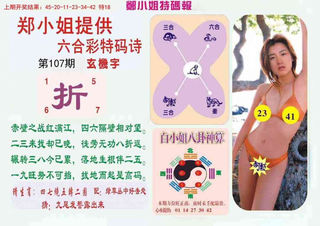 107期郑小姐特码报B[图]