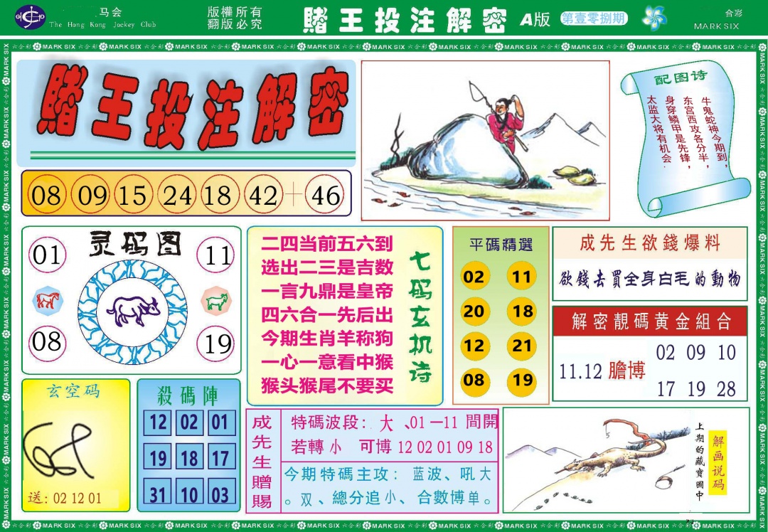 108期赌王投注解密[图]