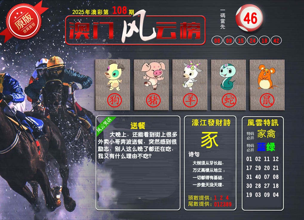 108期澳门风云榜[图]