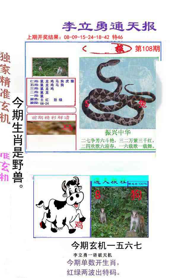 108期李立勇通天报[图]