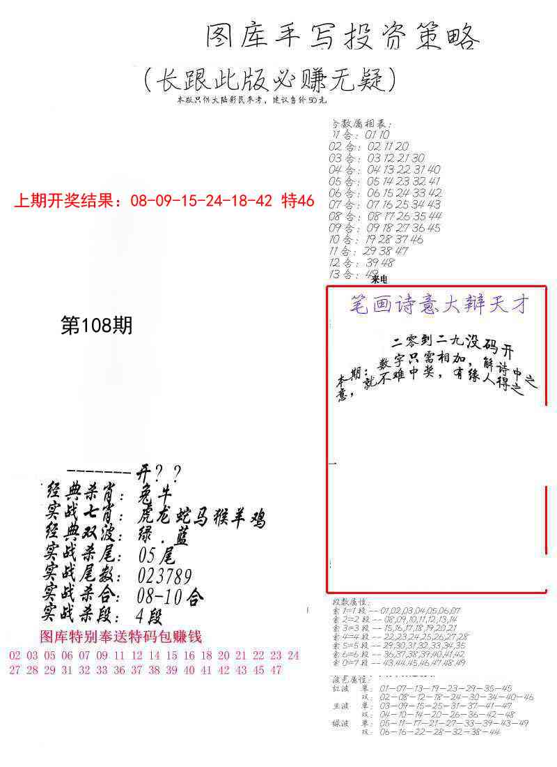 108期手写投资策略[图]