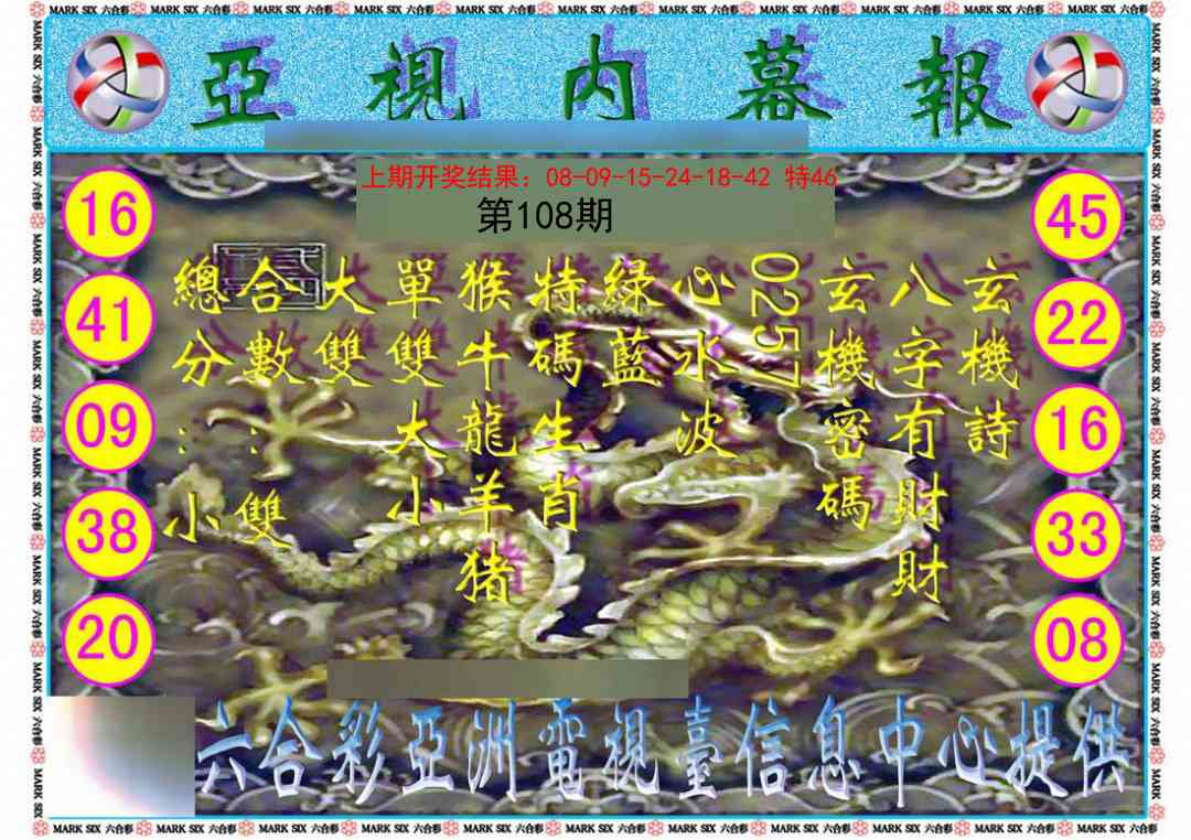 108期亚视内幕报[图]