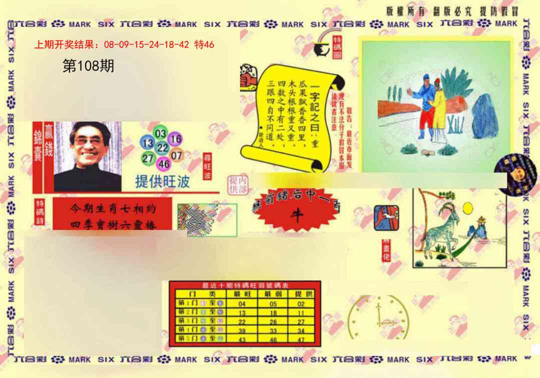 108期特码王(信封)[图]