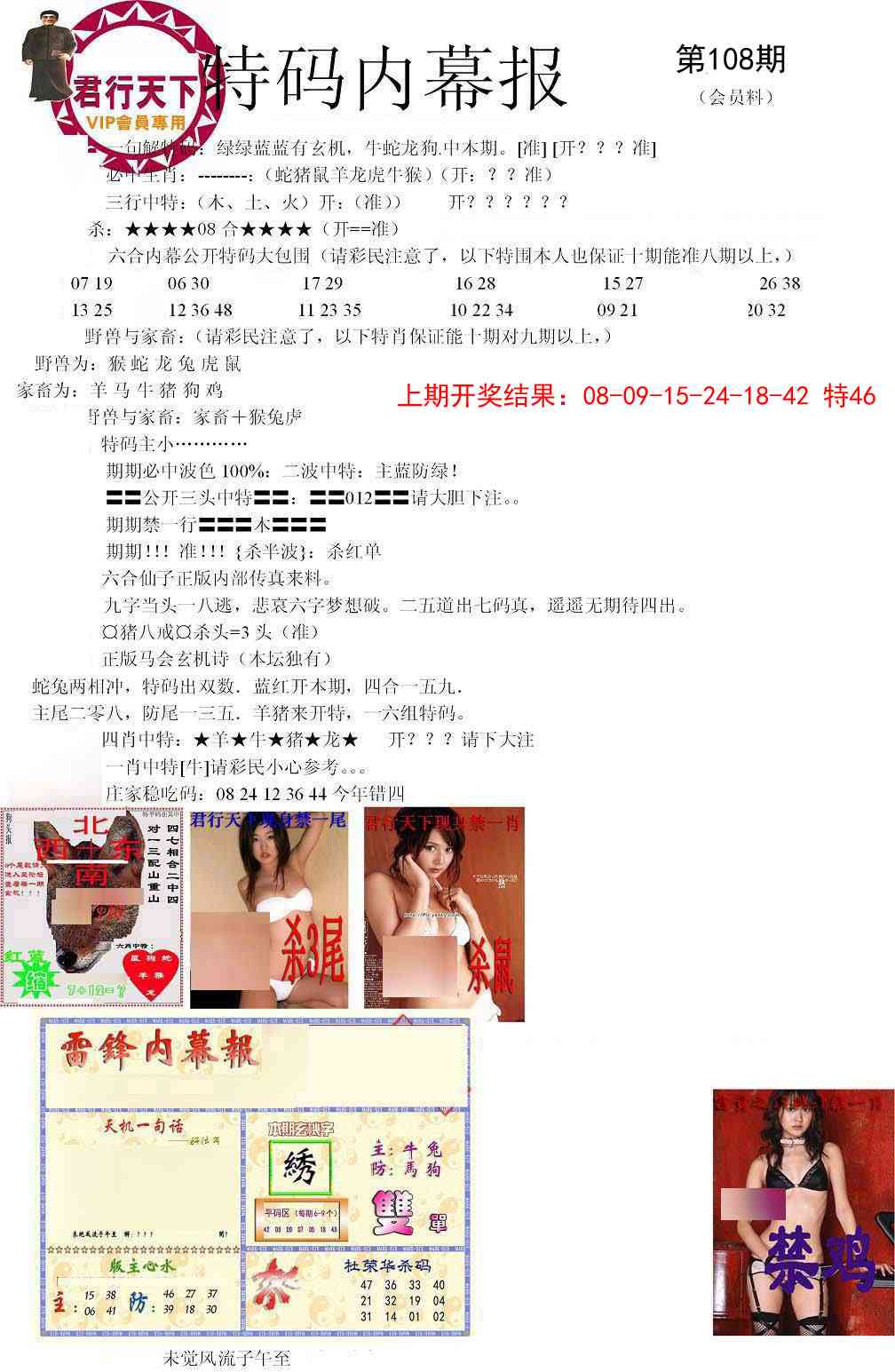 108期特码内幕报[图]