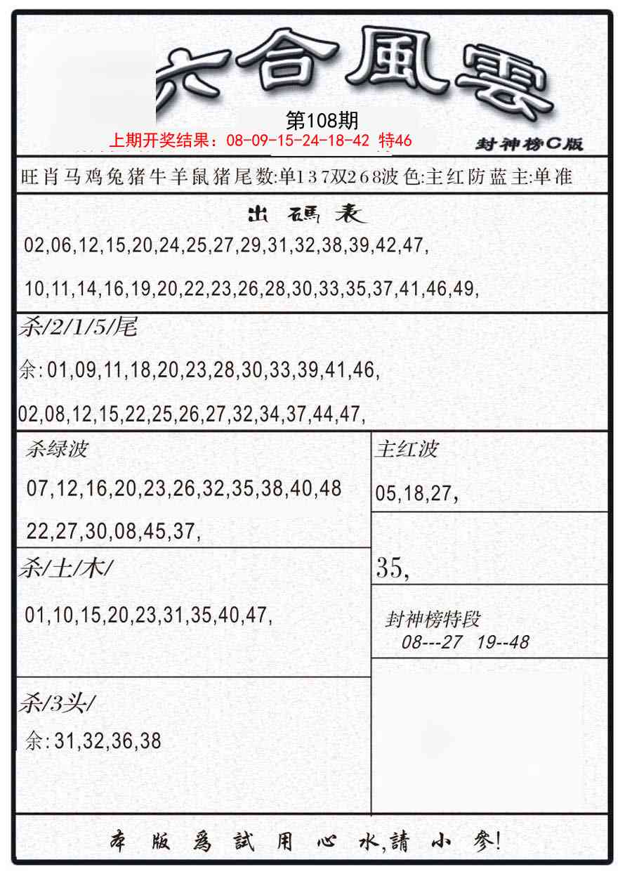 108期六合风云B[图]