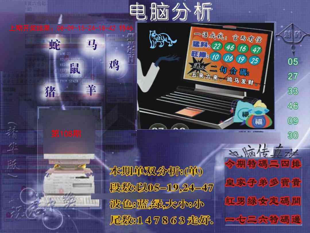 108期正版电脑分析贴士報[图]