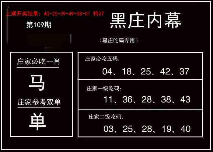 109期黑庄内幕[图]