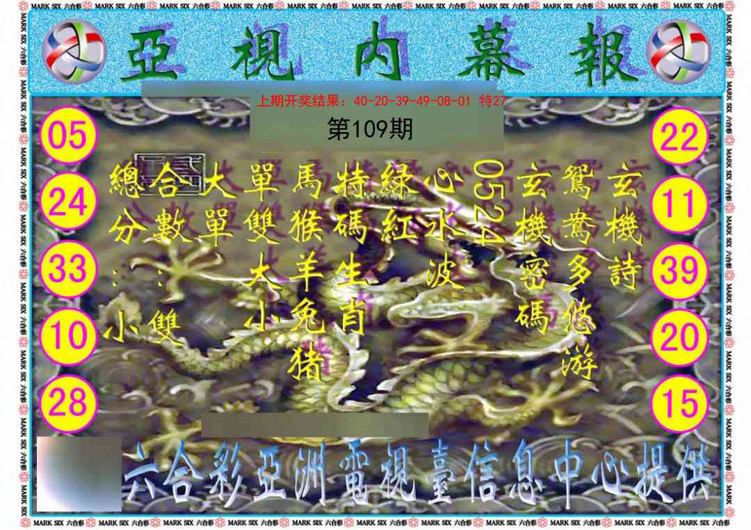 109期亚视内幕报[图]