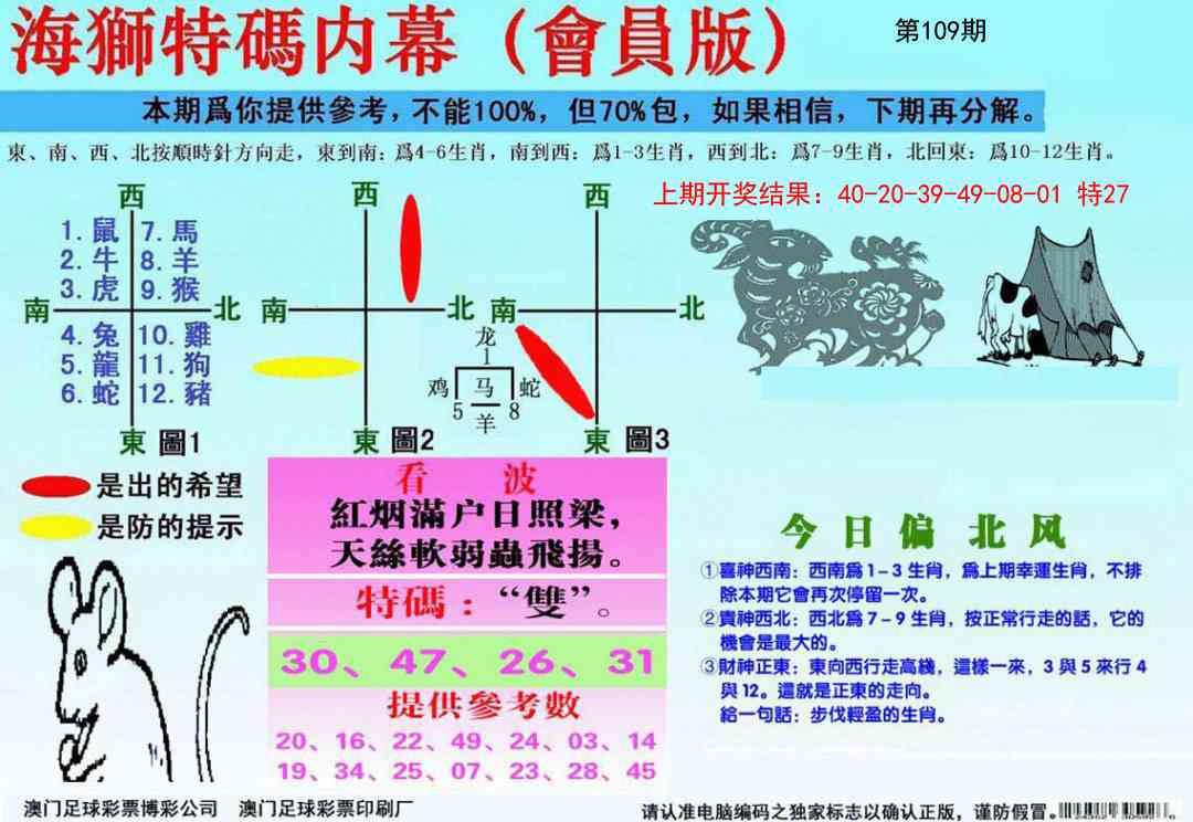 109期海狮特码会员报[图]