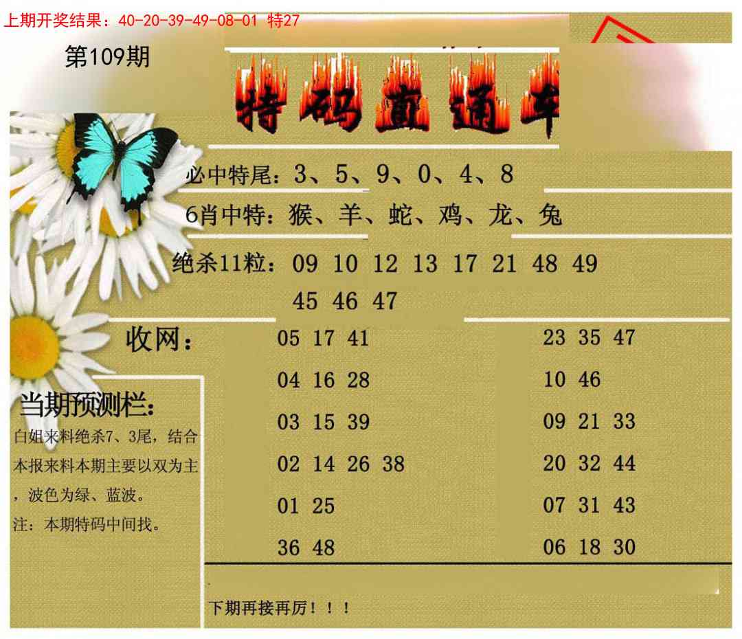 109期特码直通车[图]