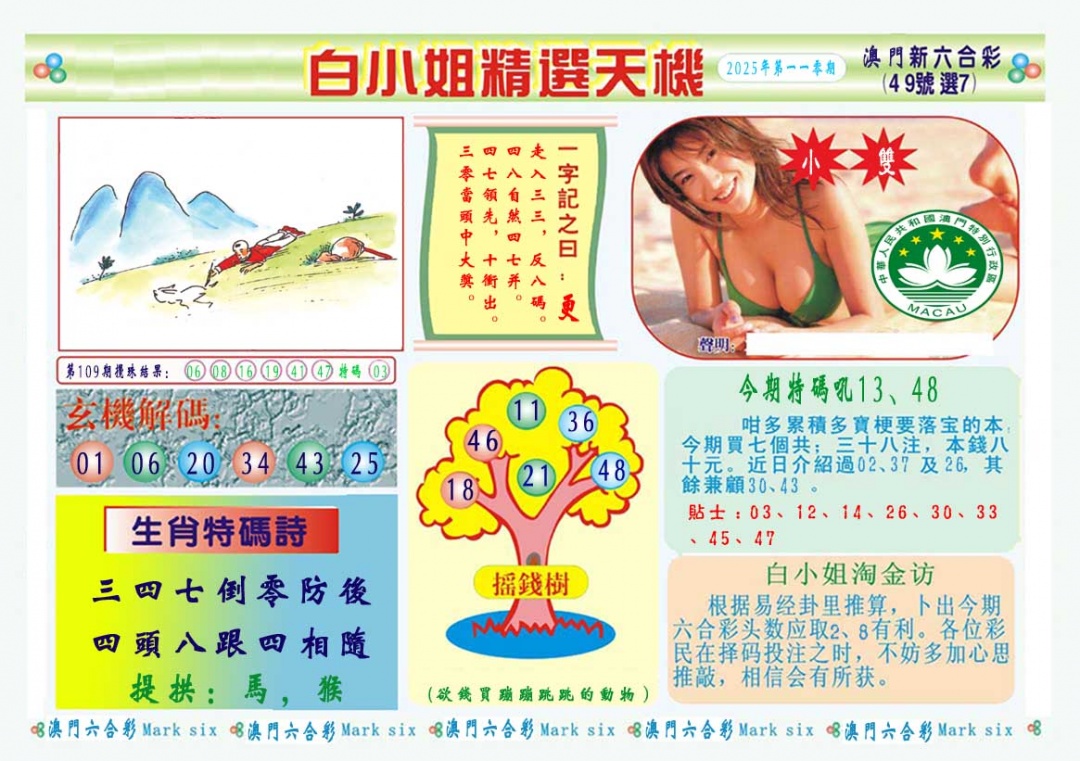 110期白小姐精选玄机A[图]