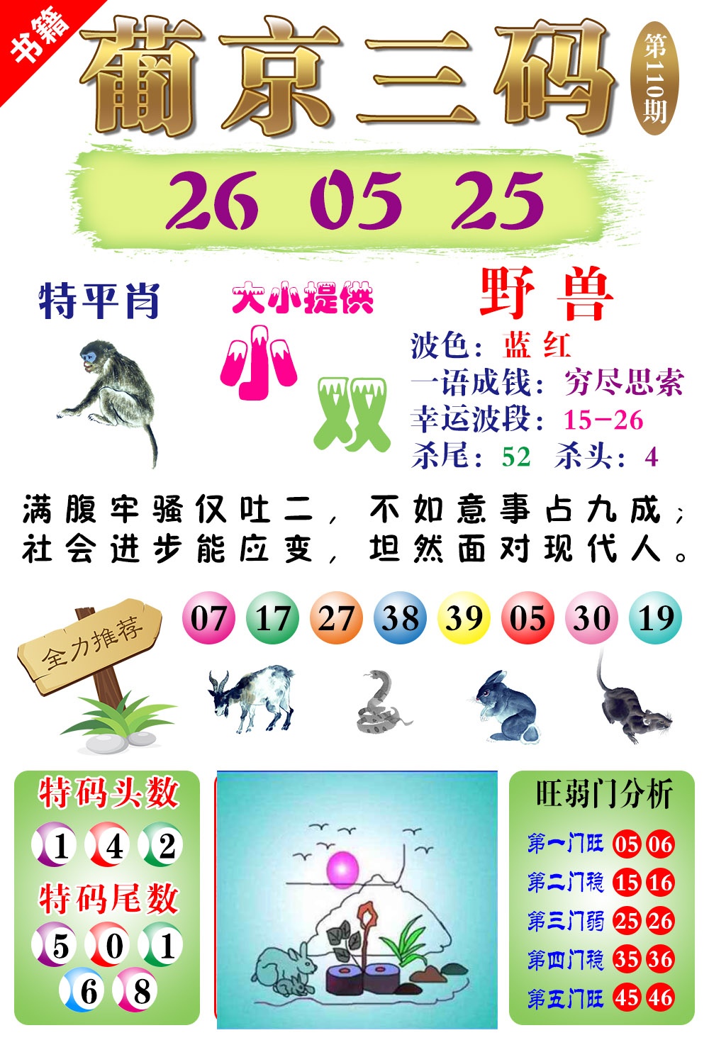 110期澳门葡京三码[图]