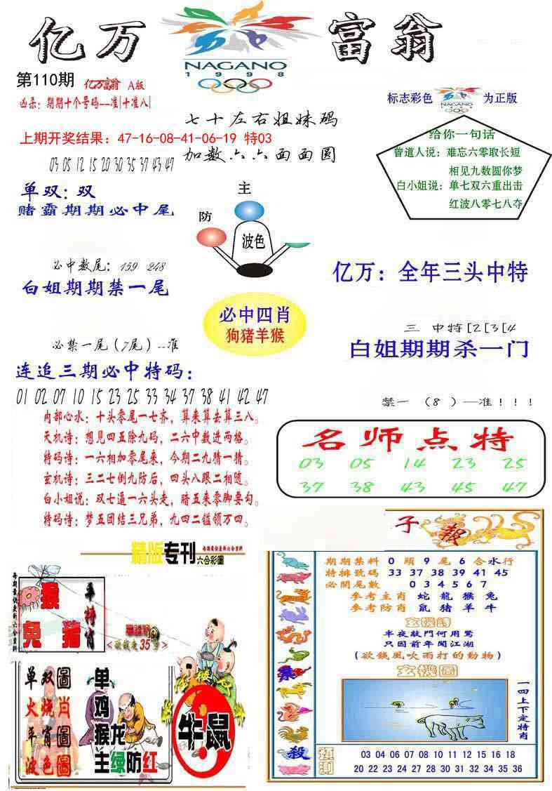 110期亿万富翁A[图]