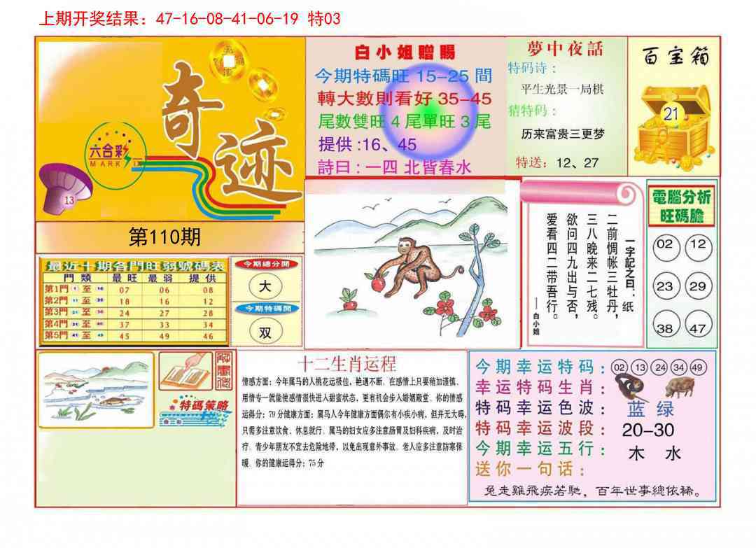 110期九龍奇迹A(推荐)[图]