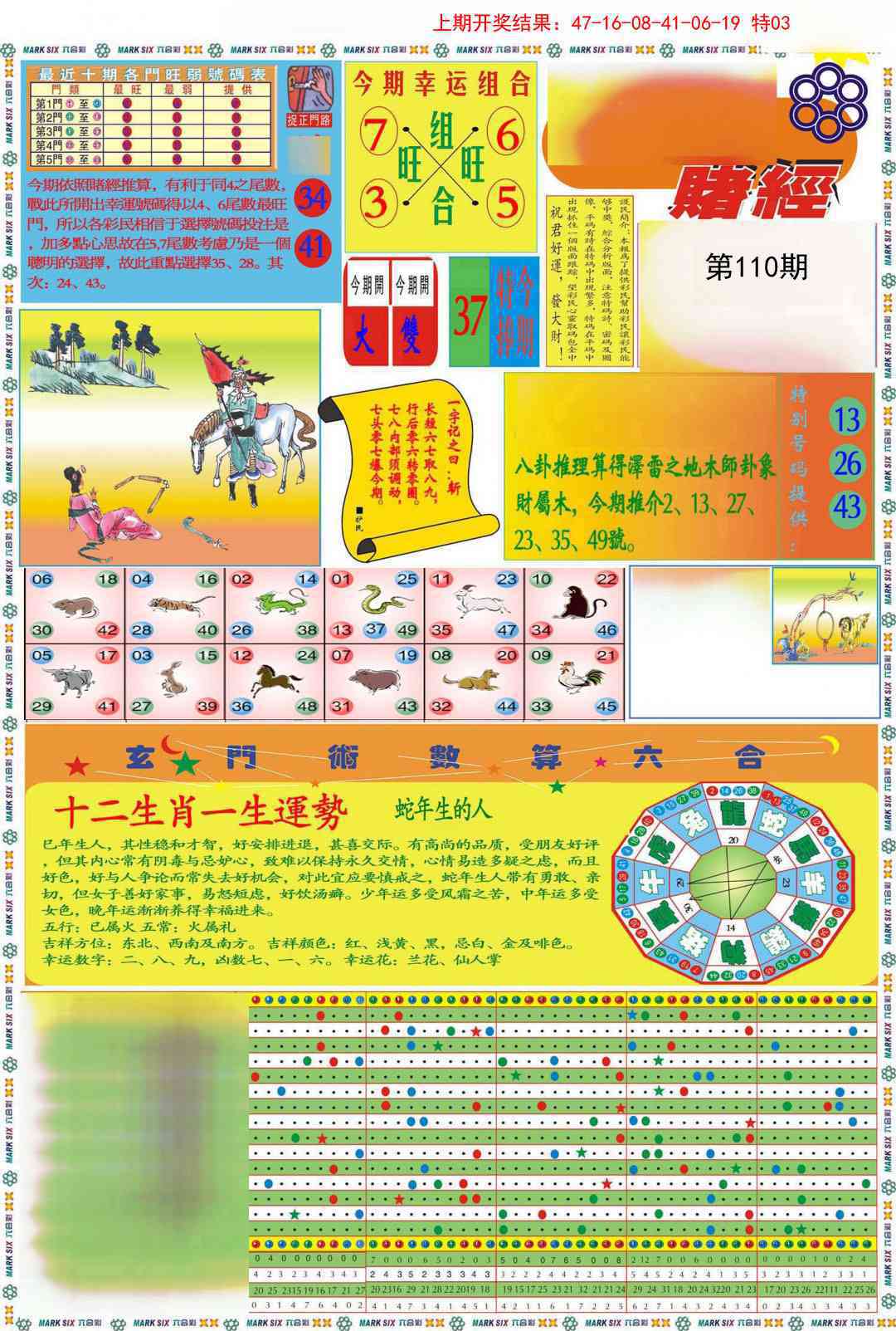 110期九龍赌经A(推荐)[图]