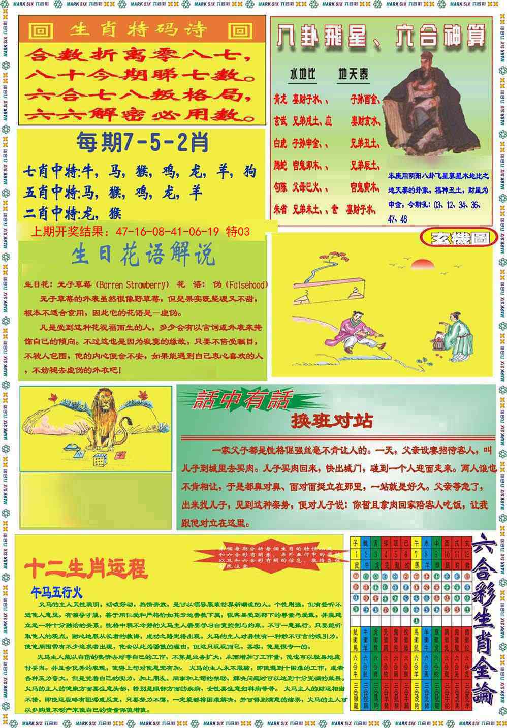 110期九龍马经B(推荐)[图]