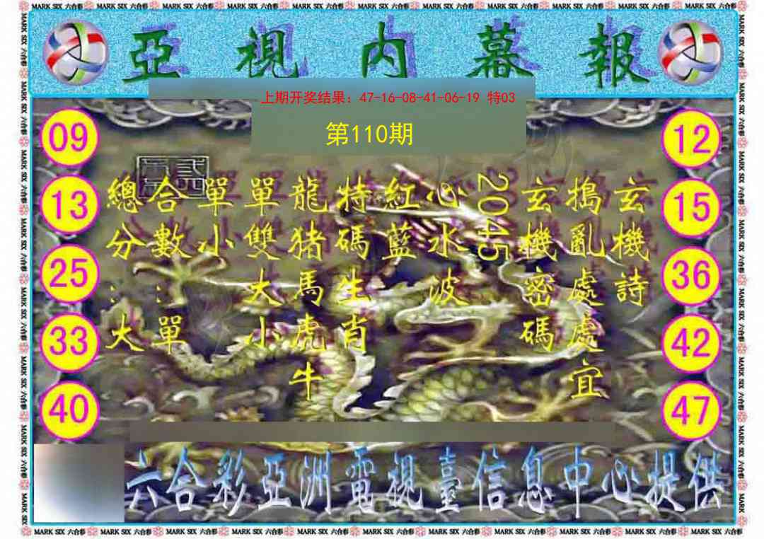 110期亚视内幕报[图]