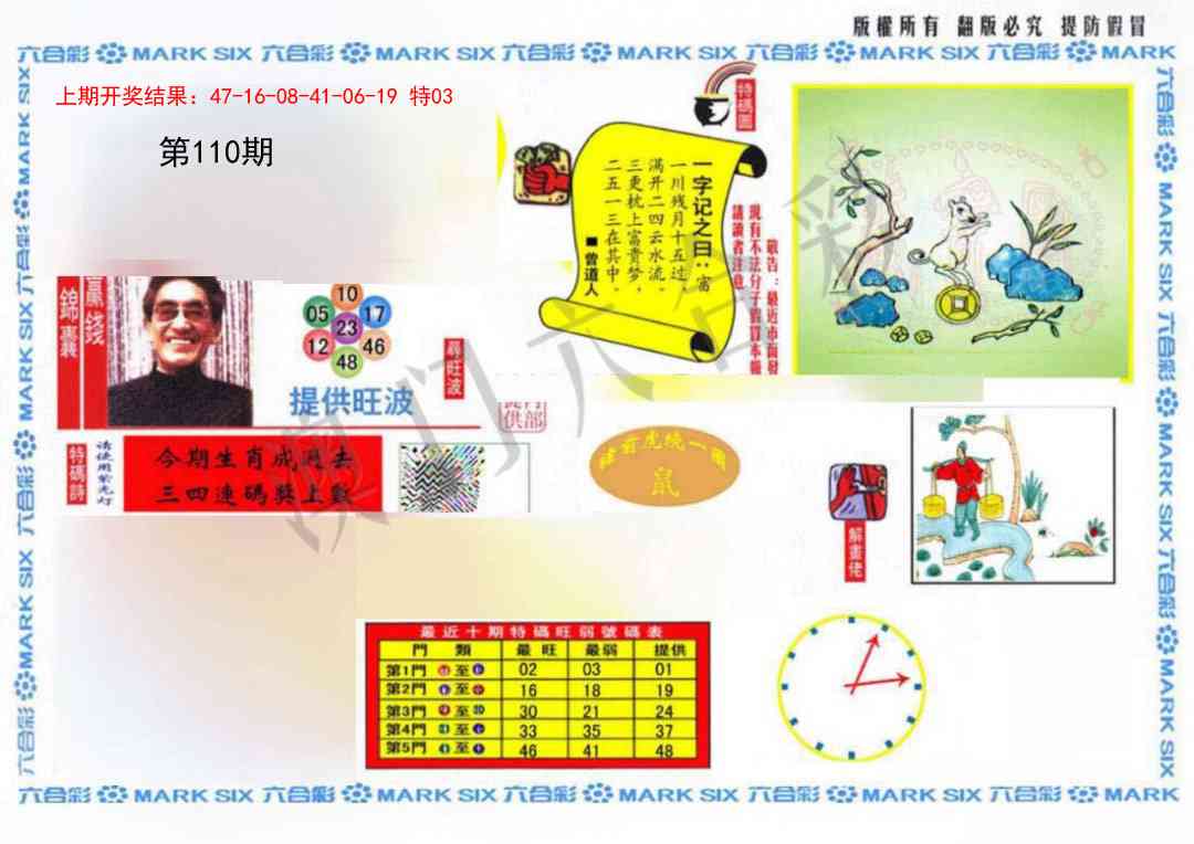 110期心水特码(信封)[图]