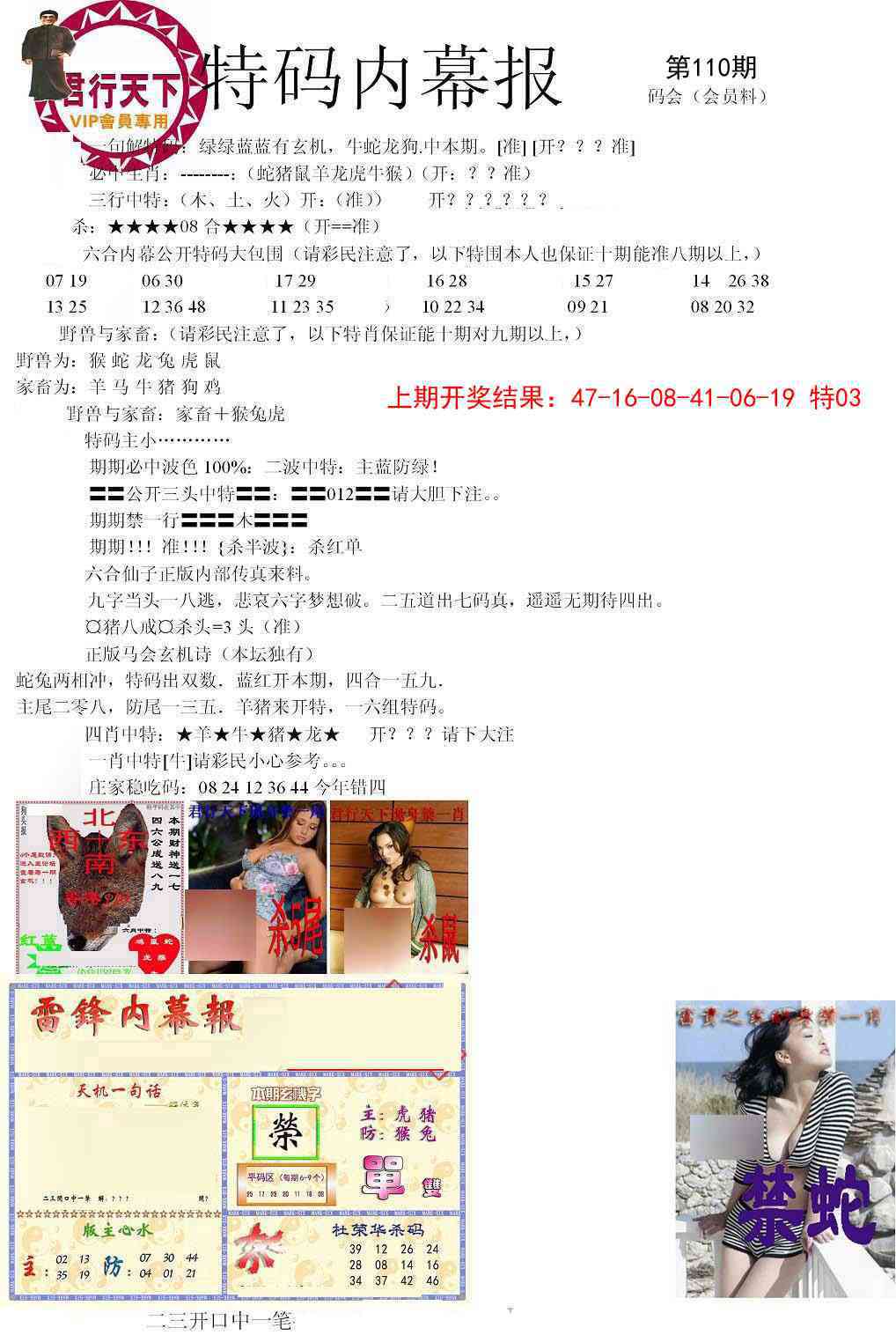 110期特码内幕报[图]