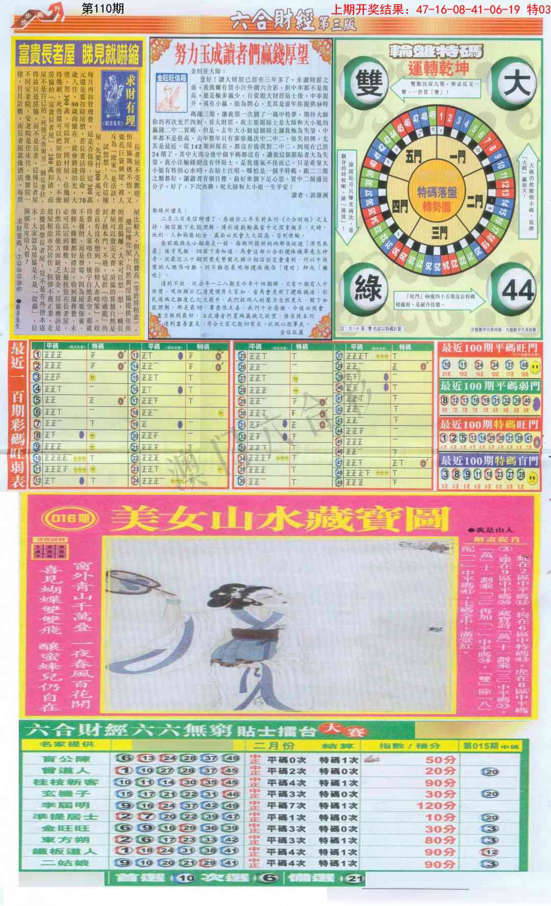 110期六合财经C加大版[图]