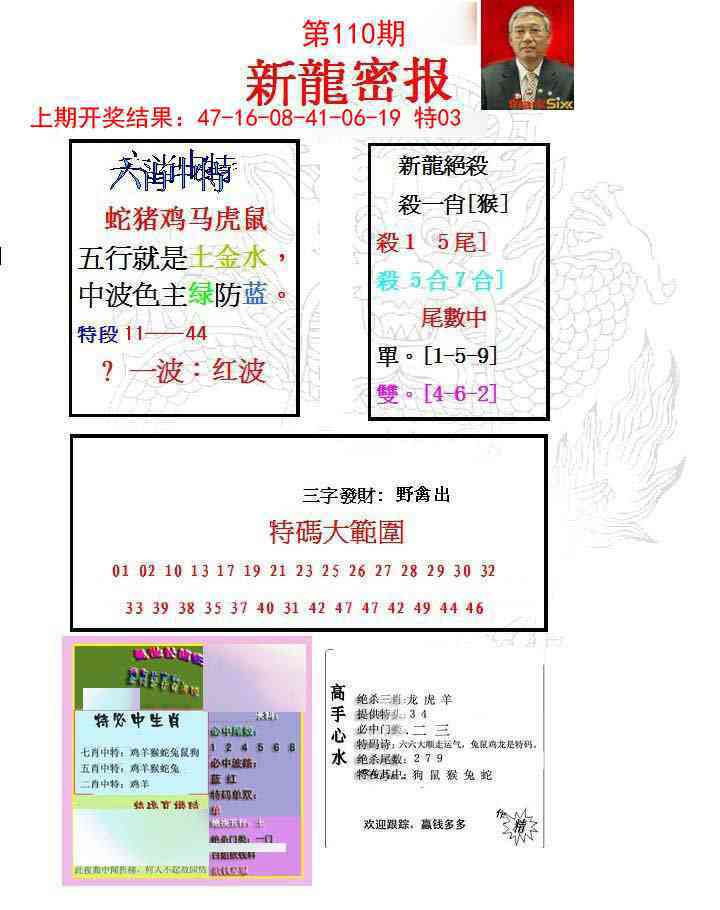 110期新龙密报[图]