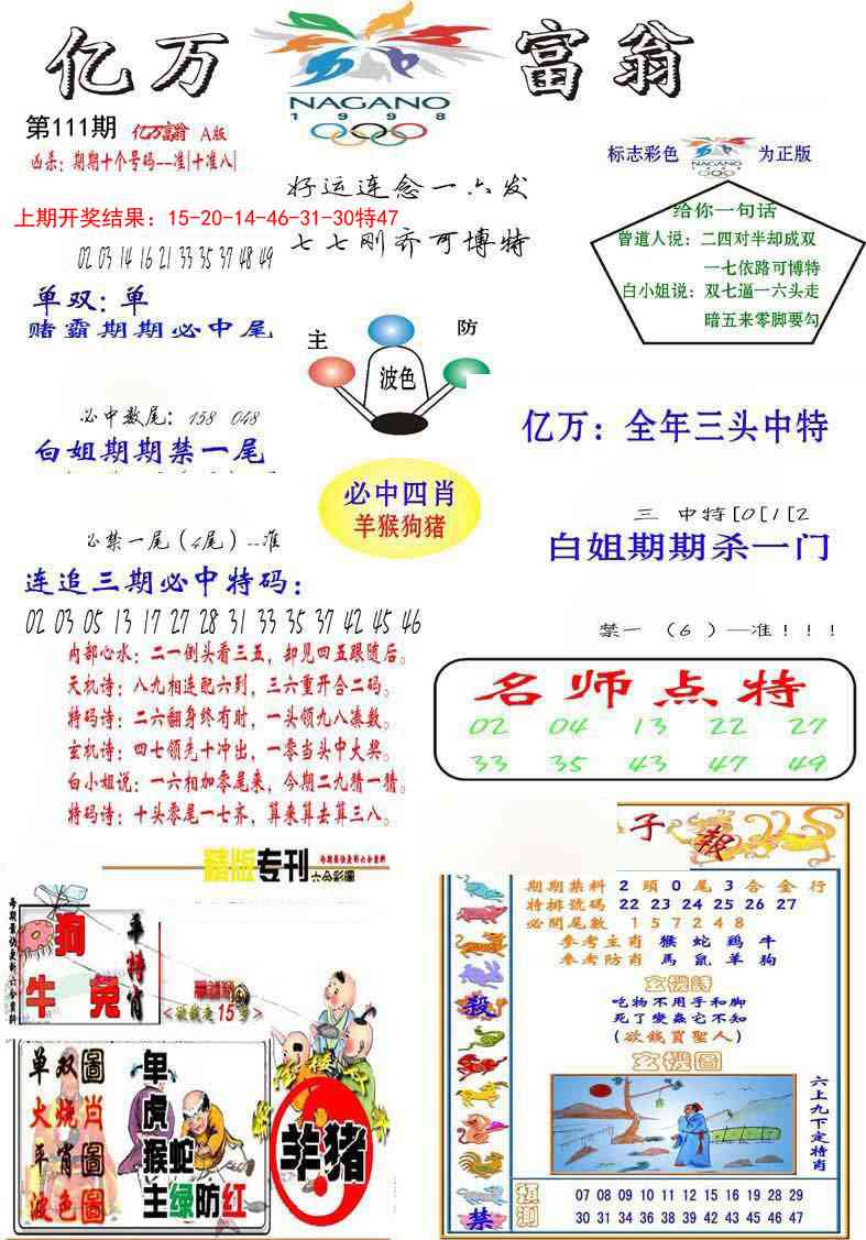 111期亿万富翁A[图]