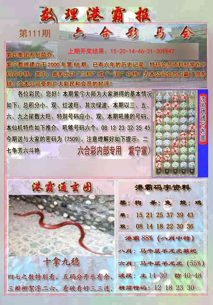 111期港霸报[图]