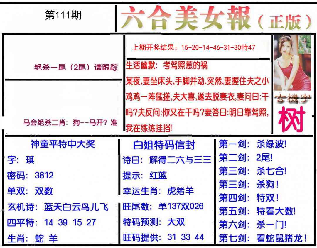 111期美女报[图]