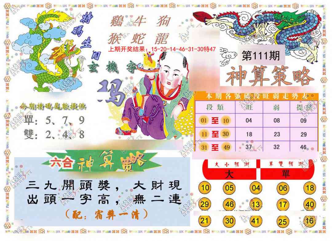 111期神算策略[图]
