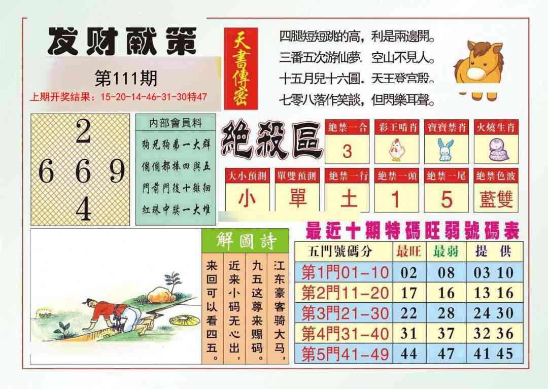 111期发财献策[图]