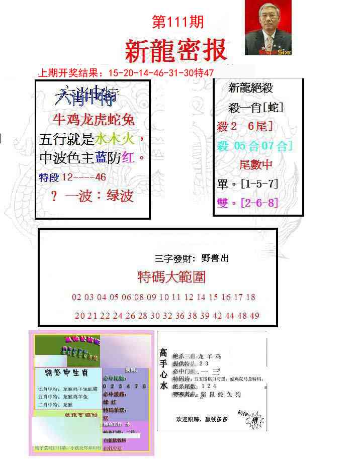 111期新龙密报[图]