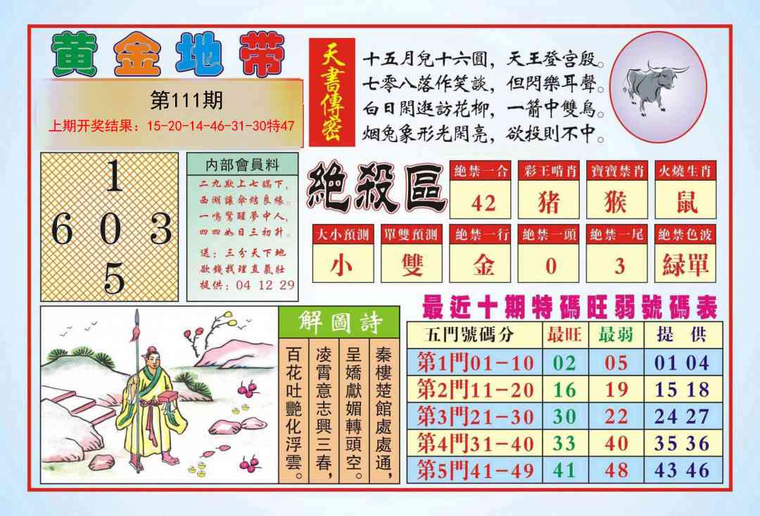 111期黄金地带[图]