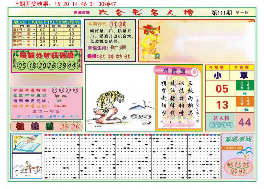 111期名人榜A[图]